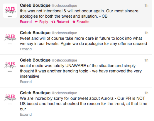 CelebBoutique Apology 