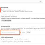 Add Associated Website to create external links to youtube videos